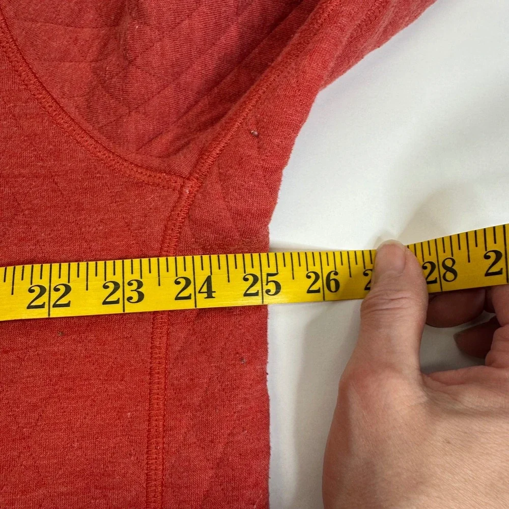 J.Crew Authentic Fleece Mens XXL Red Diamond Quilt Quarter Zip Pullover Sweater